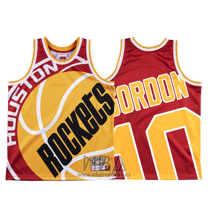 Camiseta Houston Rockets Eric Gordon NO 40 Mitchell & Ness Big Face Rojo